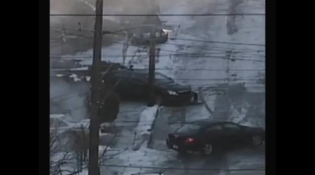 Video: Numerous Crashes on Icy Road