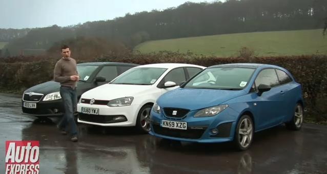 Video: VW Polo GTI vs Skoda Fabia vRS vs Seat Ibiza Cupra