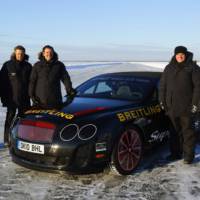 Bentley Supersports Convertible World Speed Record on Ice