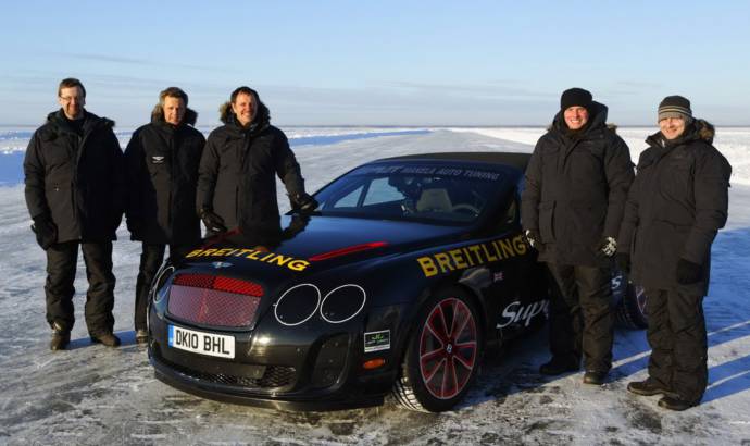 Bentley Supersports Convertible World Speed Record on Ice