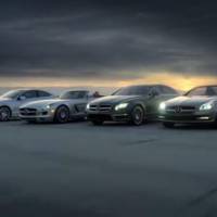 Mercedes SLS Roadster in Super Bowl Ad