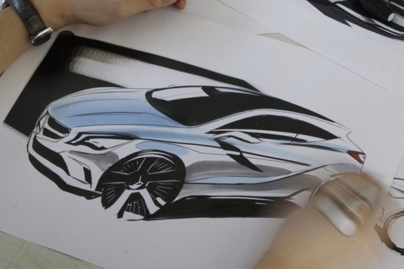 2012 Mercedes A Class sketch