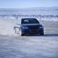 Audi RS6 with Nokian Tyres Beats Bentley World Record On Ice