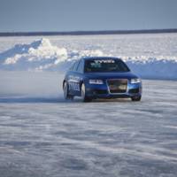 Audi RS6 with Nokian Tyres Beats Bentley World Record On Ice