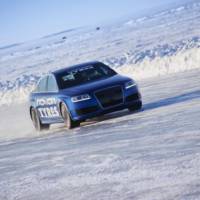 Audi RS6 with Nokian Tyres Beats Bentley World Record On Ice