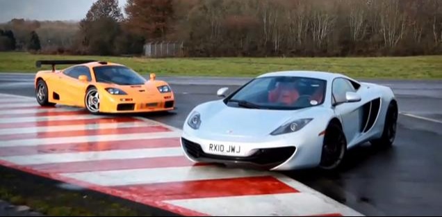 McLaren F1 vs McLaren MP4 12C video