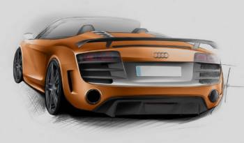2012 Audi R8 GT Spyder drawings