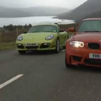 BMW 1 Series M vs Porsche Cayman R Video