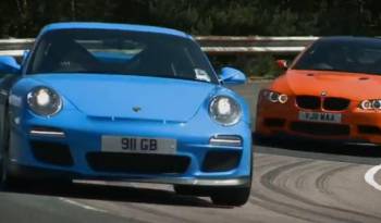 Video: 2010 Porsche 911 GT3 vs 2011 BMW M3 GTS
