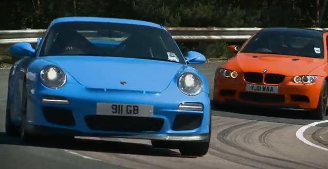 Video: 2010 Porsche 911 GT3 vs 2011 BMW M3 GTS