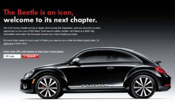 VW Beetle Black Turbo Launch Edition