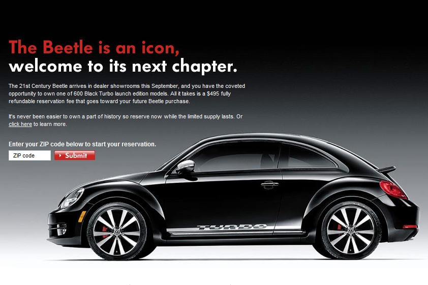 VW Beetle Black Turbo Launch Edition