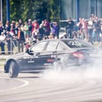 World Record for Longest Car Drift set in Mercedes C63 AMG