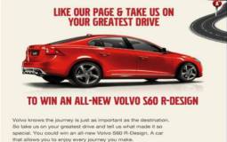 Volvo UK Offering an S60 R Design Through Facebook Giveaway.
