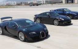 Bugatti Veyron vs Nissan GTR vs Porsche 911 Turbo S Video