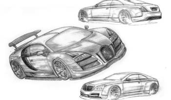 Fab Design Bugatti Veyron Sketch