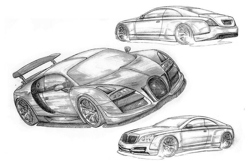Fab Design Bugatti Veyron Sketch