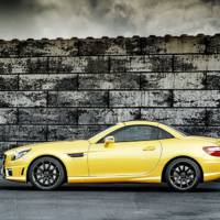 Mercedes SLK 55 AMG and Ducati Streetfighter 848 in Streetfighter Yellow