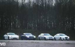 Video: M5 vs Panamera S vs E63 AMG vs XFR