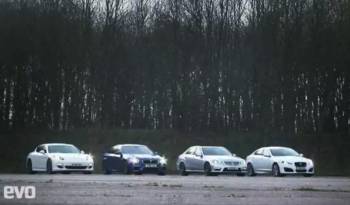 Video: M5 vs Panamera S vs E63 AMG vs XFR