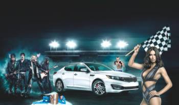 Adriana Lima, Motley Crue and Chuck Liddell in Kia Super Bowl XLVI Ad