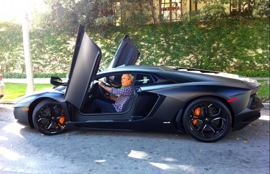 Former President George W Bush bought an Aventador?