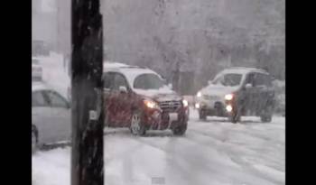 Video: Snow Storm Causing Automotive Carnage