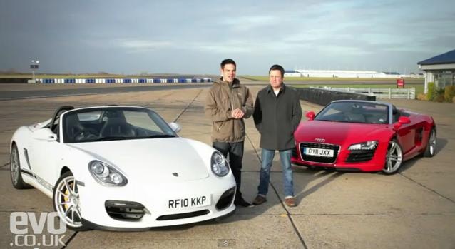 Audi R8 Spyder V8 vs Porsche Boxster Spyder: Which is Faster?