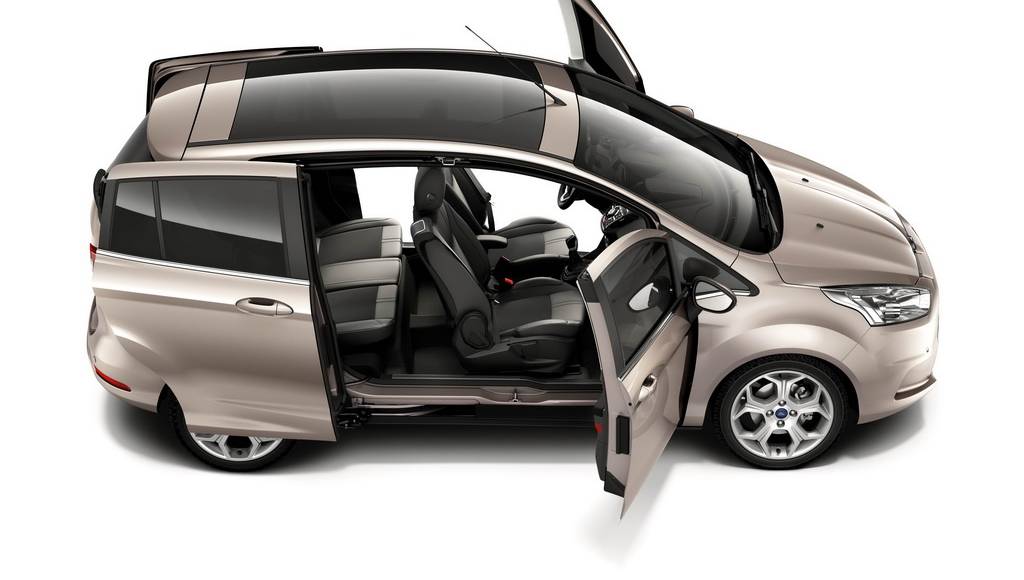 Ford B-Max Shows Easy Access Door System