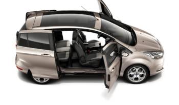 Ford B-Max Shows Easy Access Door System