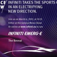 Infiniti Emerg-E Concept Heading to Geneva