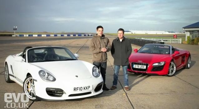 Audi R8 Spyder V8 vs Porsche Boxster Spyder: Which is Faster?