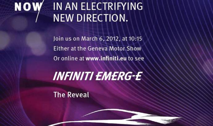 Infiniti Emerg-E Concept Heading to Geneva