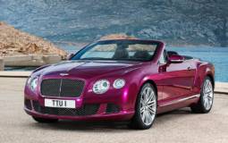 This is Bentley Continental GT Speed Convertible - the world's fastest four-seater cabrio