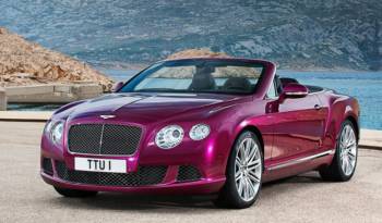 This is Bentley Continental GT Speed Convertible - the world's fastest four-seater cabrio