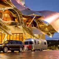 2013 Range Rover towed an Airstream trailer from England to Morocco and back