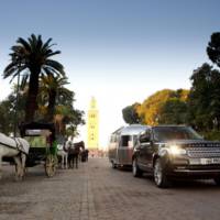 2013 Range Rover towed an Airstream trailer from England to Morocco and back