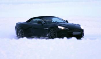 2013 Aston Martin Vanquish Volante - first spy photos