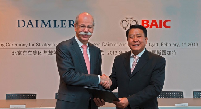 Daimler officially takes 12 percent stake in Chinese BAIC