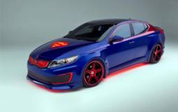 Kia Optima Hybrid Superman revealed in Chicago
