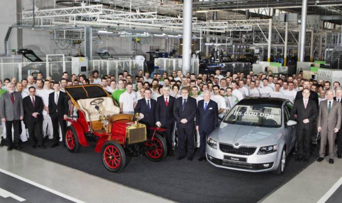 Skoda celebrates 15 million cars produced