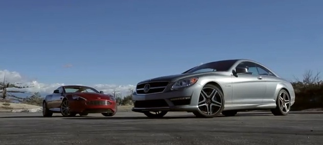 Video: 2013 Aston Martin DB9 vs. Mercedes CL65 AMG