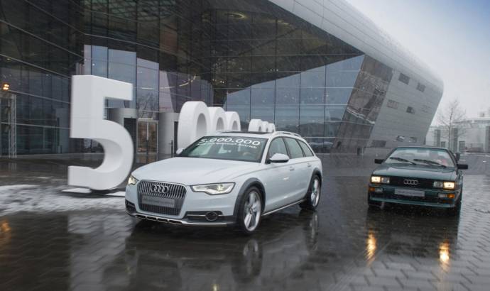 Audi quattro milestone: five milion units with 4x4 system