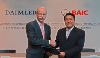 Daimler officially takes 12 percent stake in Chinese BAIC
