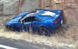 First Chevrolet Corvette Stingray crash