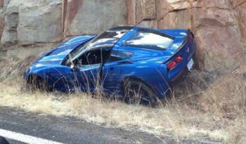 First Chevrolet Corvette Stingray crash