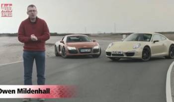 Video: Porsche 911 Carrera 4S vs Audi R8 V8