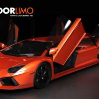 First Lamborghini Aventador turned into a limousine - conceptual design