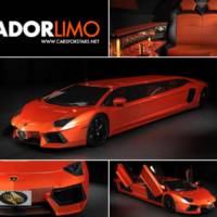 First Lamborghini Aventador turned into a limousine - conceptual design