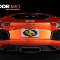 First Lamborghini Aventador turned into a limousine - conceptual design